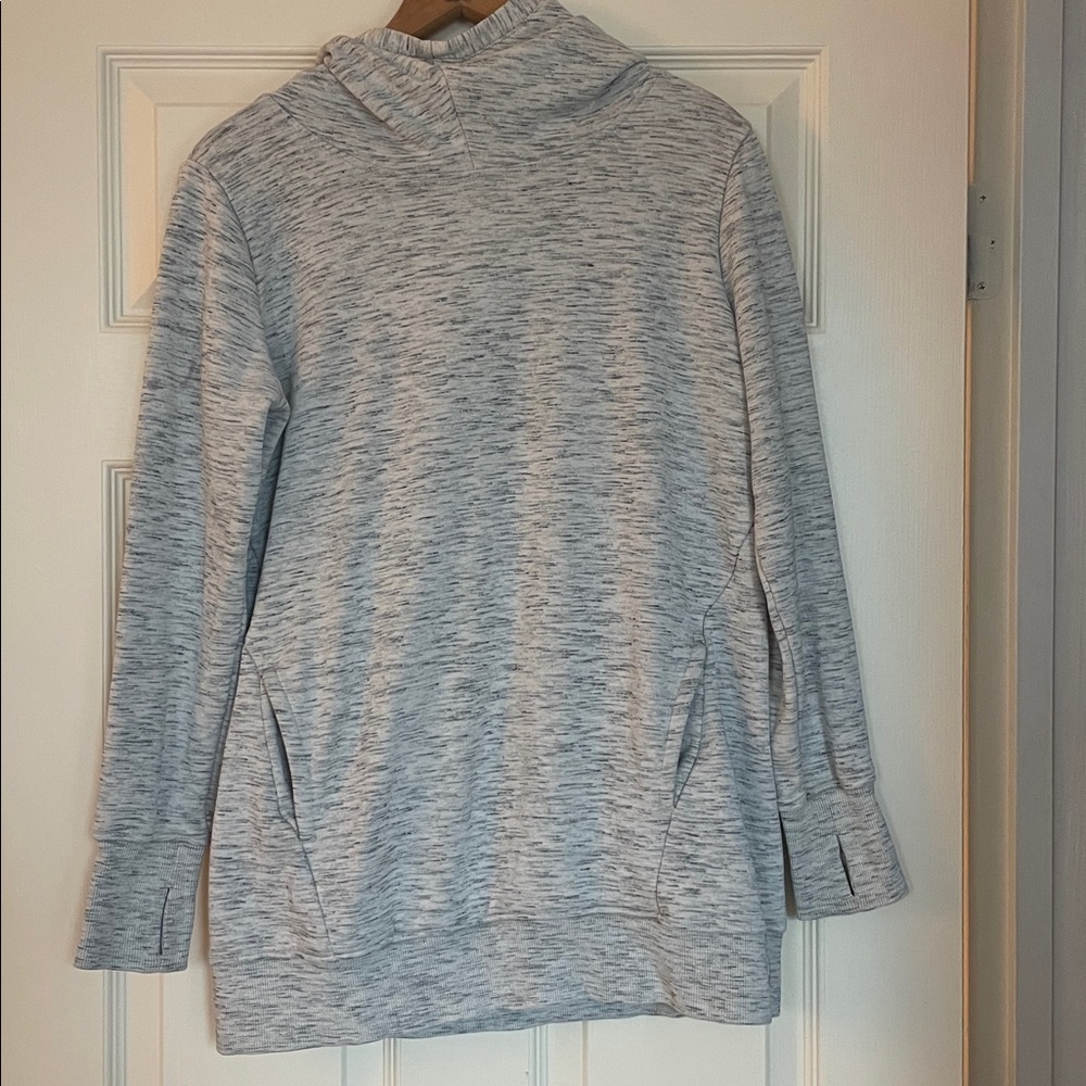 Rbx light grey tunic length sweatshirt